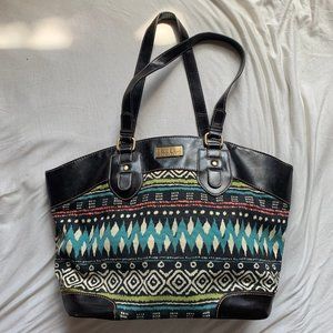 Nicole Miller Tribal Shoulder Bag